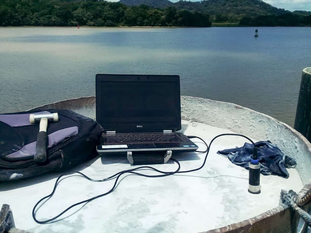 Ensayos de integridad del hormigón (PIT). Muelle de Embarcaciones Comerciales de Pasajeros en Gamboa, Panamá