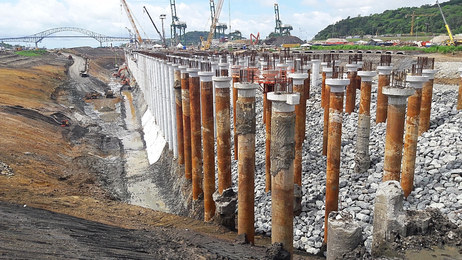 Ensayos de integridad del hormigón - Terminal Internacional de Contenedores de PSA Puerto Rodman