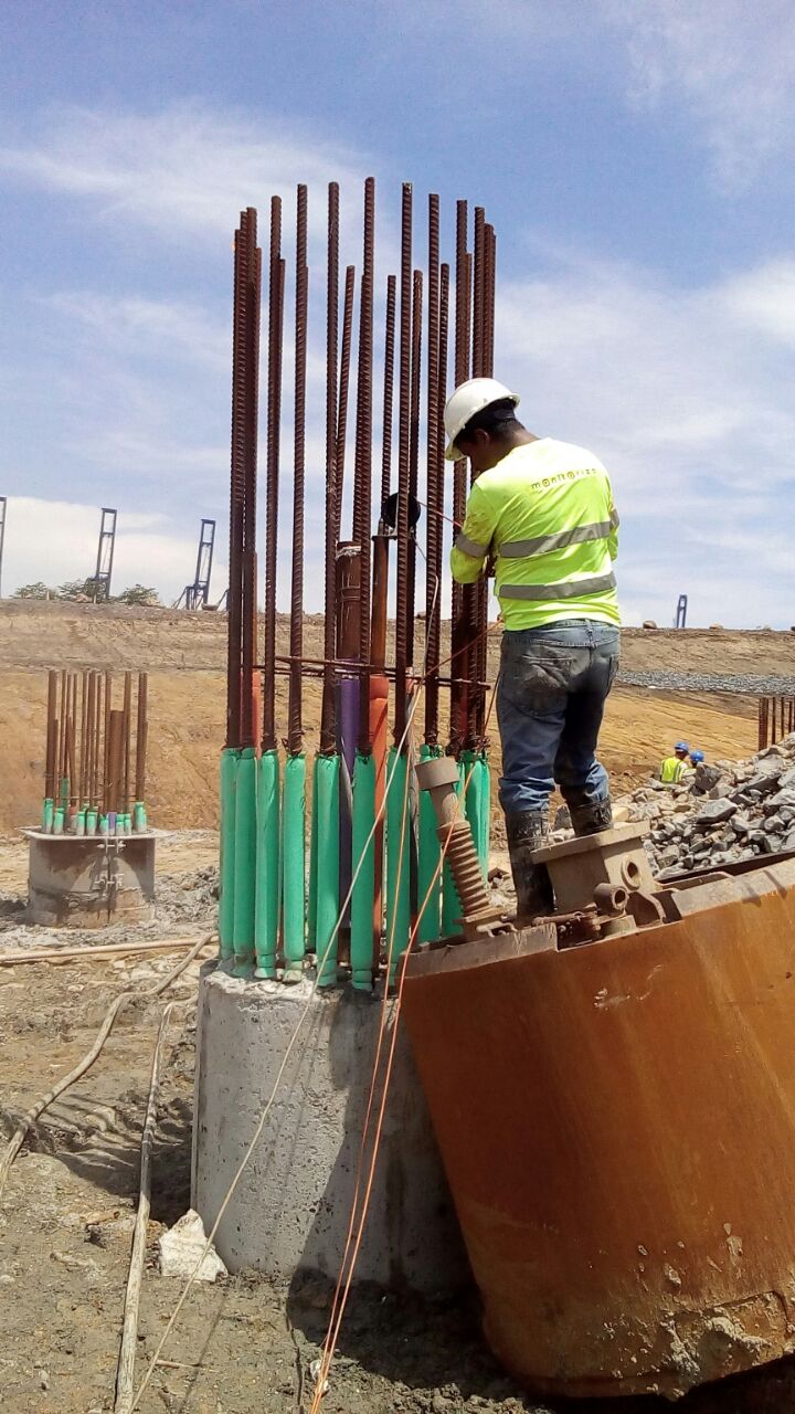 Ensayos de integridad del hormigón - Terminal Internacional de Contenedores de PSA Puerto Rodman
